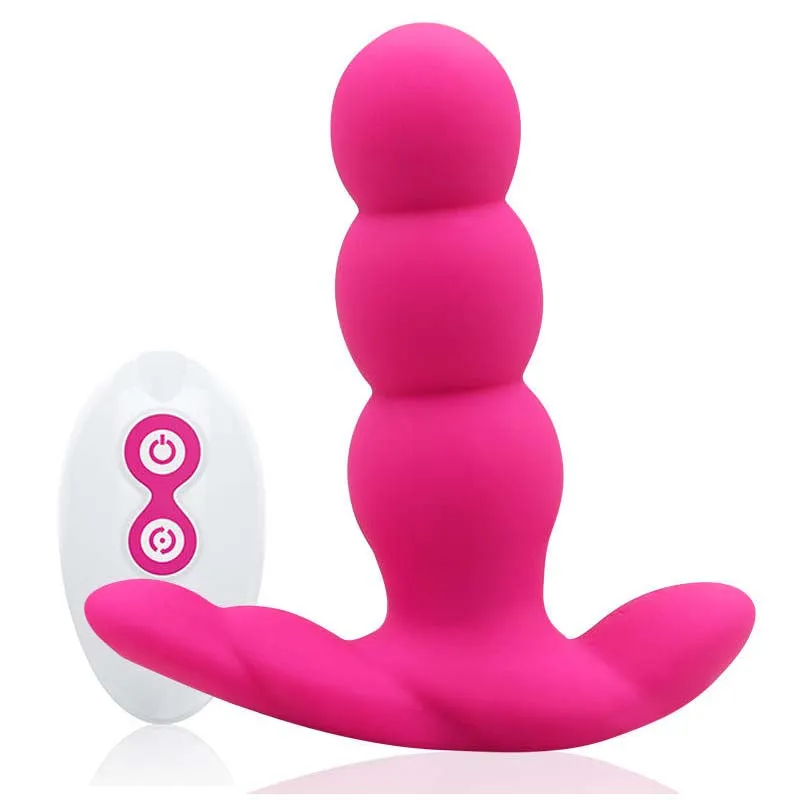 Vibrating Butt Plug Underwear Rotating Anal Beads