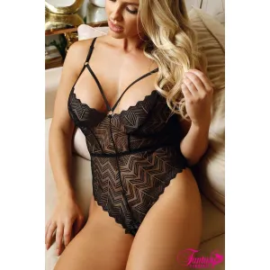 Vixen Geometric Teddy by Fantasy Lingerie