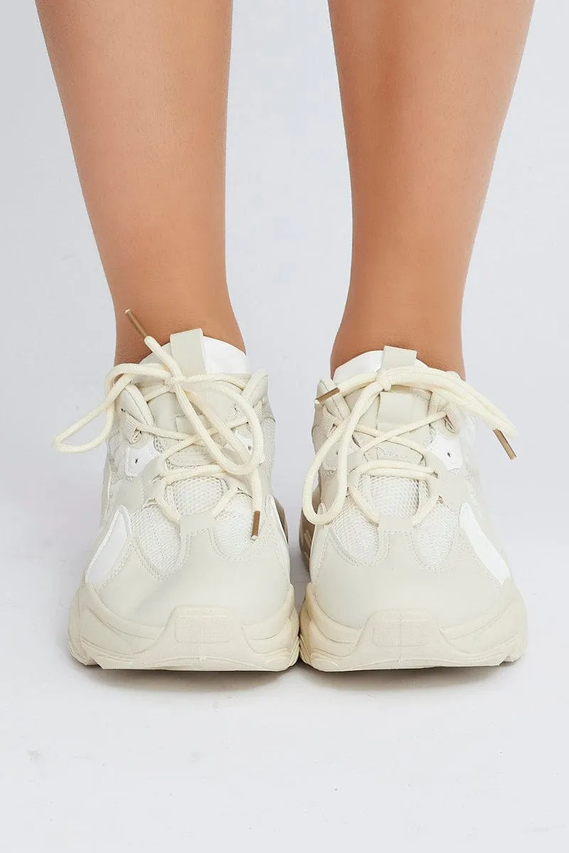 White Chunky Sneakers
